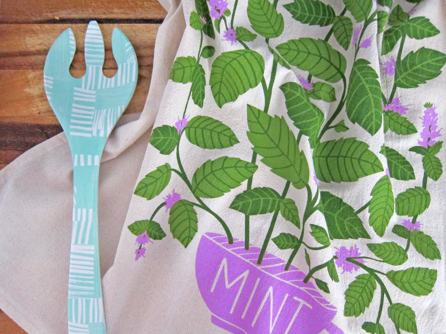 Mint Dish Towel + Sponge Cloth Gift Set