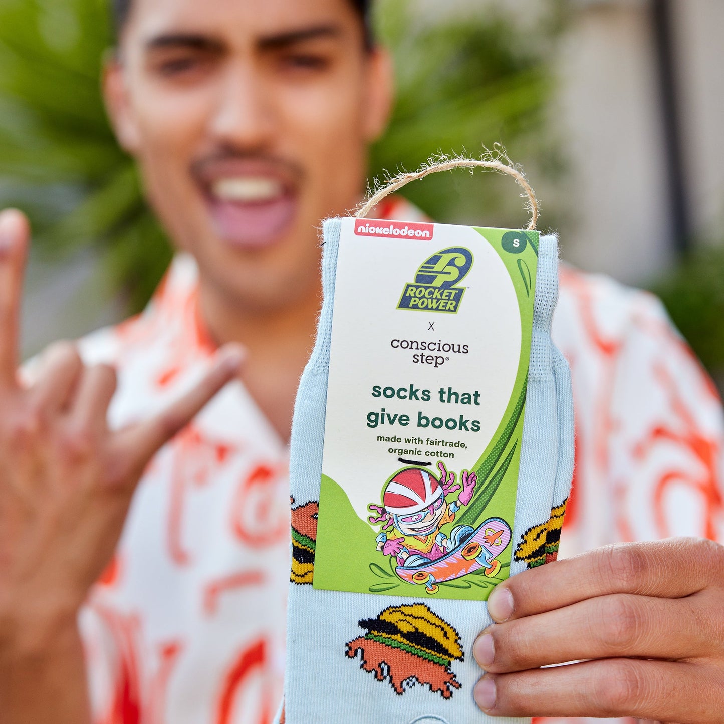 Rocket Power Socks that Give Books