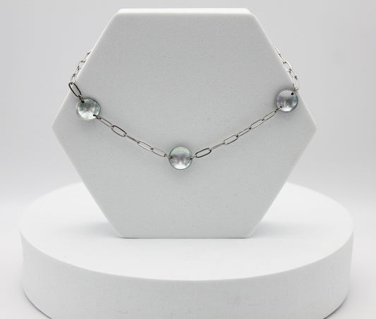 Brave Necklace | Repurposed Steel Automotive Parts | Stainless Steel Chain