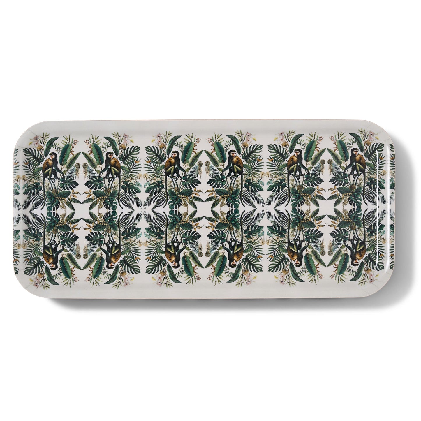 Monkey Narrow Birchwood Small Decorative Tray