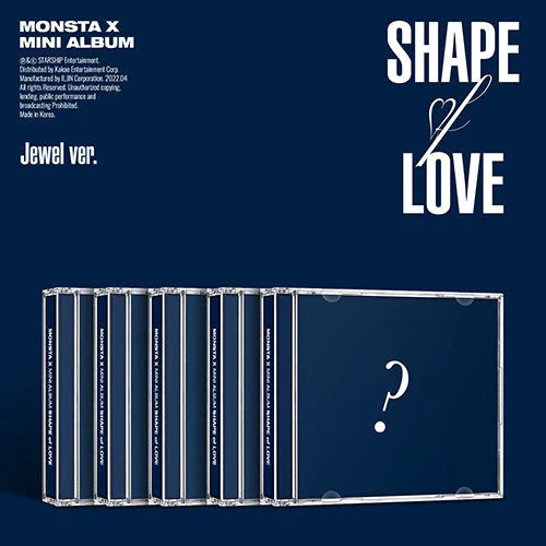 MONSTA X 11th Mini Album - Shape Of Love [Jewel Ver]