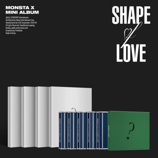 MONSTA X Mini Album Shape Of Love Complete Ver Set + Jewel Set + Special Ver.
