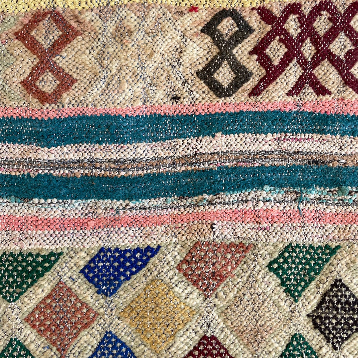 Sid Vintage Moroccan Kilim Rug | 4’1” x 8’9”