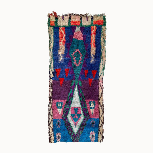 Aaron Vintage Moroccan Runner Rug | 3’3” x 7’
