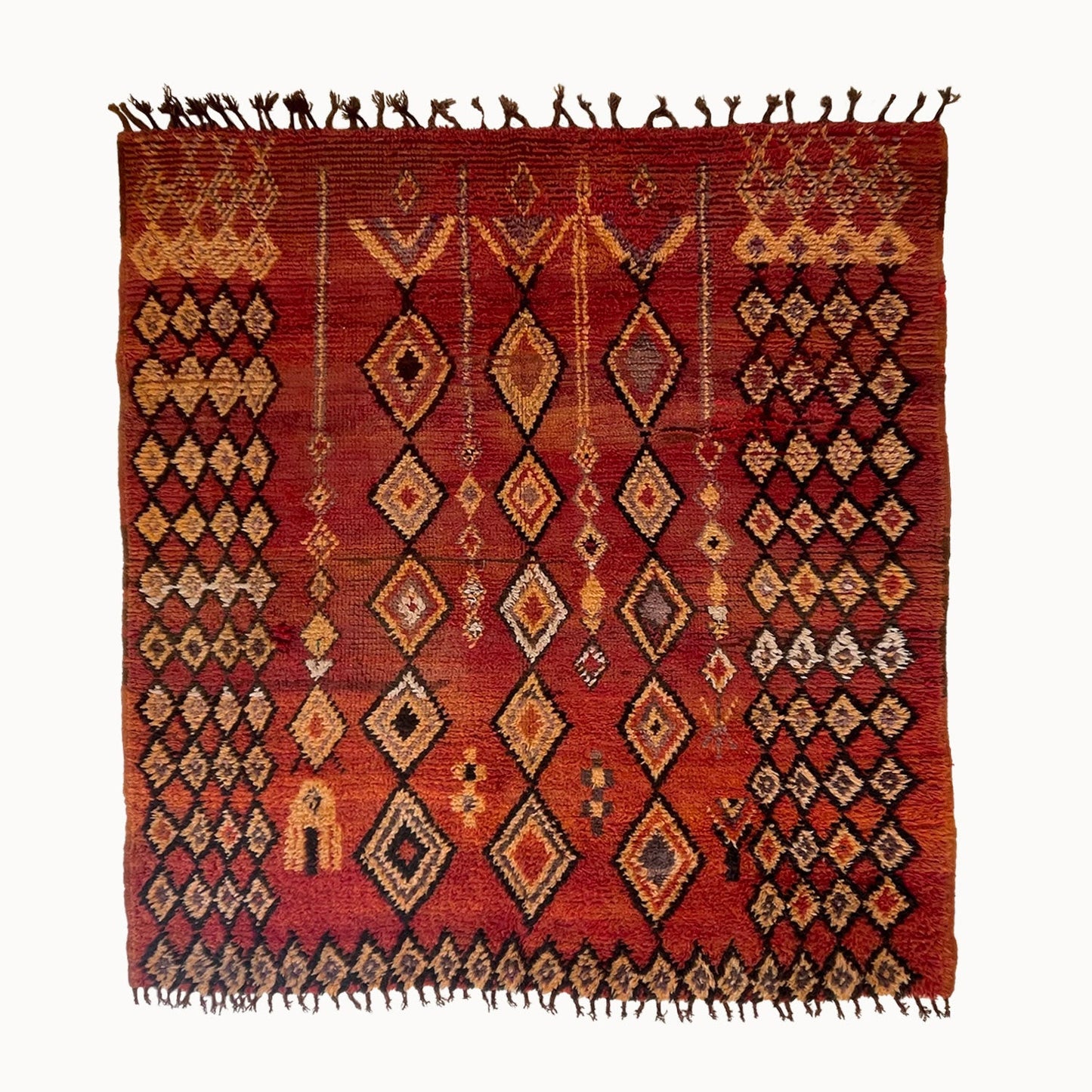 Arthur Vintage Moroccan Square Area Rug | 5’10” x 6’6”