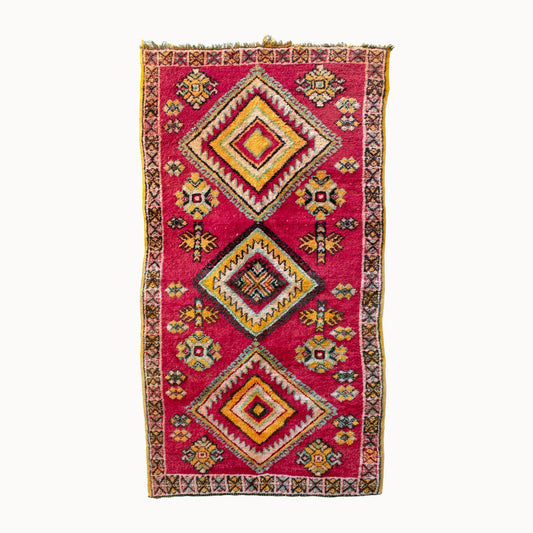 Cris Vintage Moroccan Taznakht Rug | 3'4" x 6'3"