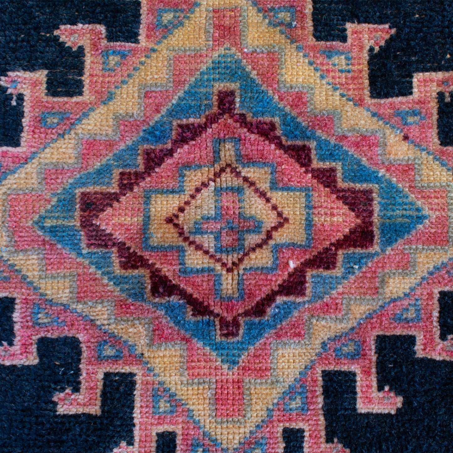 Dark Blue Vintage Moroccan Rug | 3'5" x 5'6"