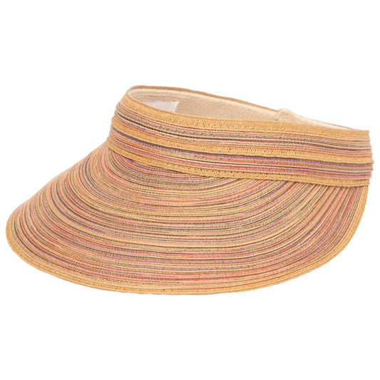 Women's Mixed Braid Visor with Velcro Strap