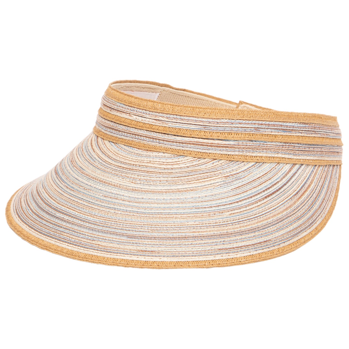 Women's Mixed Braid Visor with Velcro Strap
