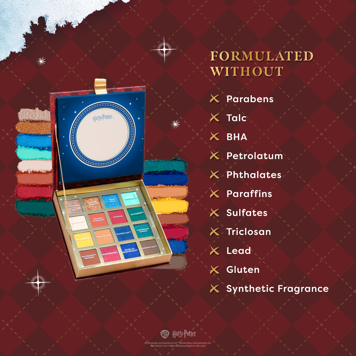 Harry Potter Holiday | Hogwarts™ 16 Shade Palette - Osadia Concept Store