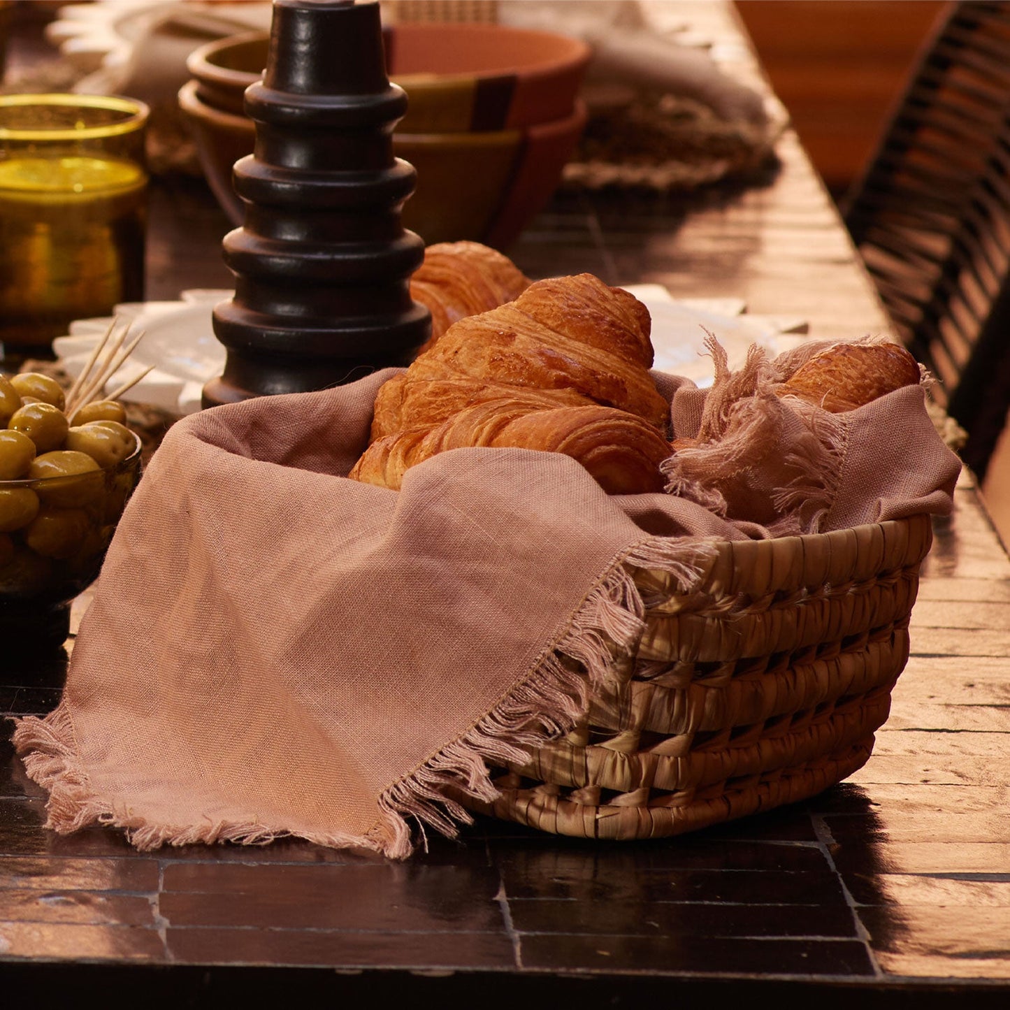 Fringe Linen Napkins (set of 2)