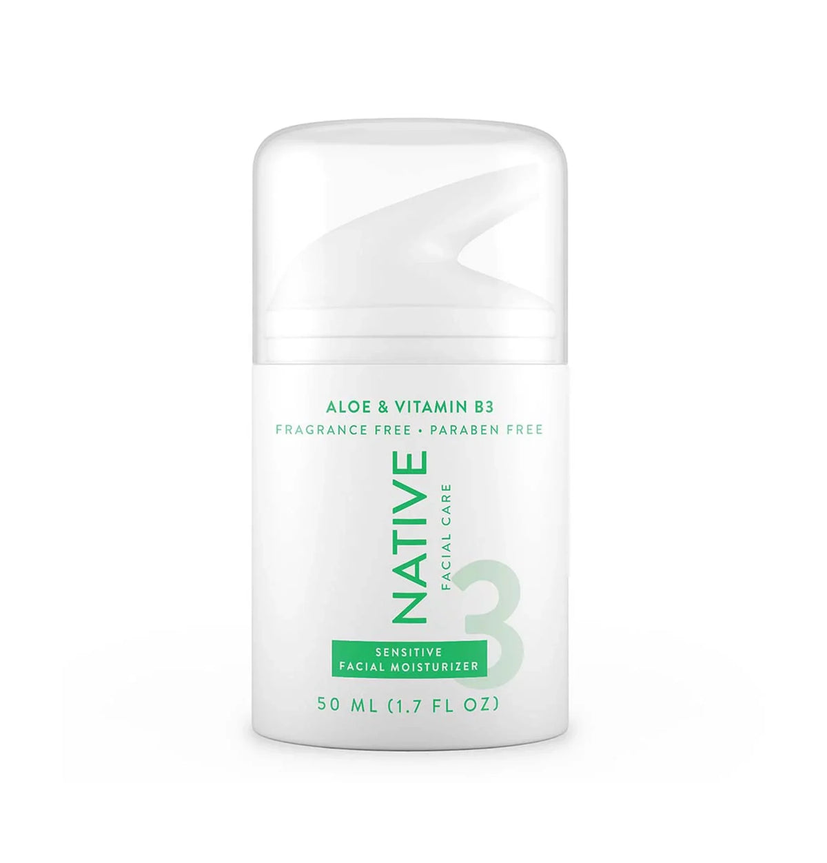 NATIVE Aloe & Niacinamide Sensitive Facial Moisturizer 1.7 fl oz - New