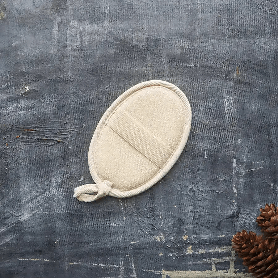 Natural Loofah Shower Pad | Eco Exfoliating Body Scrubber