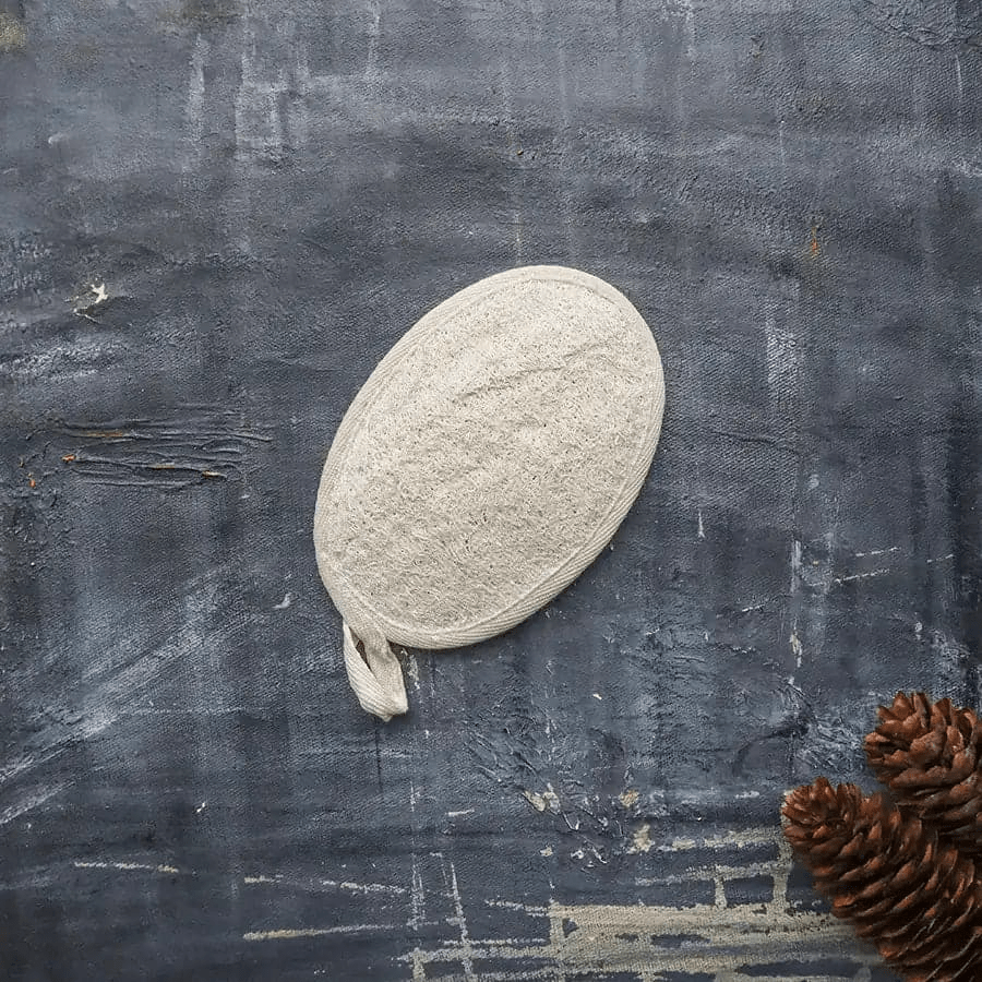 Natural Loofah Shower Pad | Eco Exfoliating Body Scrubber