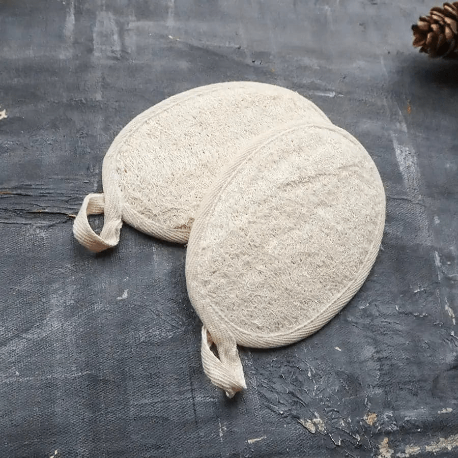Natural Loofah Shower Pad | Eco Exfoliating Body Scrubber