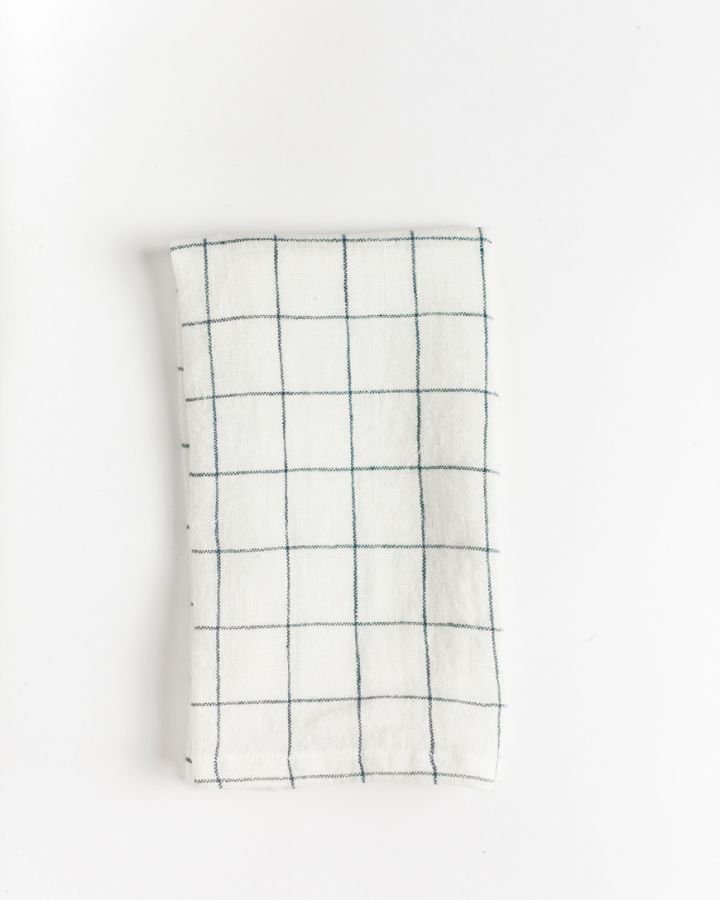 Stone Washed Linen Windowpane Napkins - Osadia Concept Store