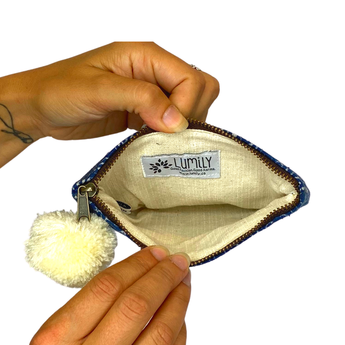 Oasis Hmong Batik Indigo Clutch - Thailand