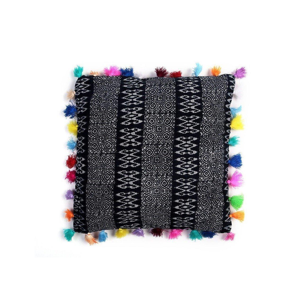 Oasis Multi Tassel Batik Pillow Cover - Thailand