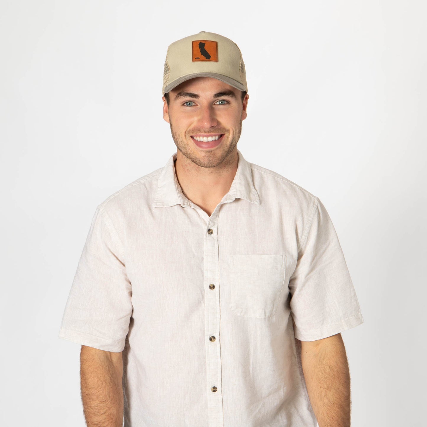 Heritage Line - Mens Beige Trucker Hat (OCM4838)