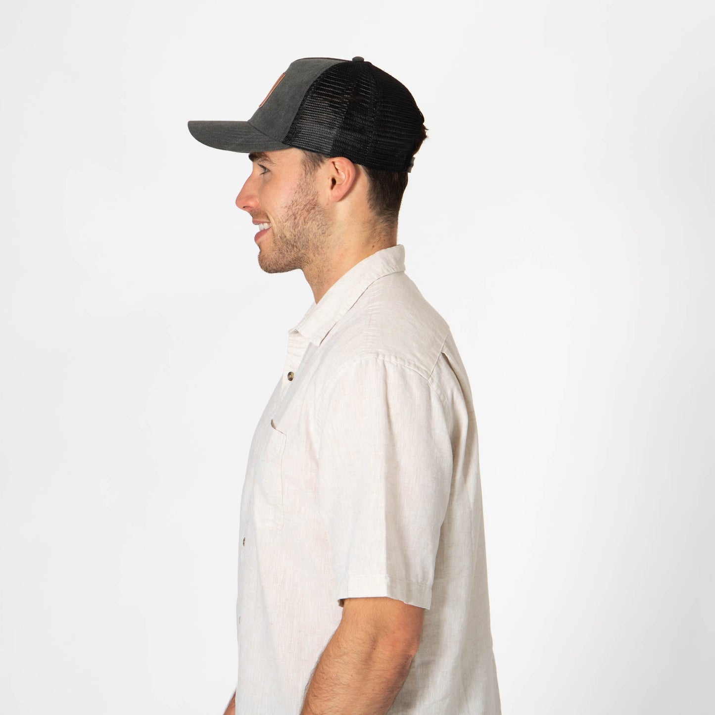 Heritage Line - Mens Beige Trucker Hat (OCM4838)