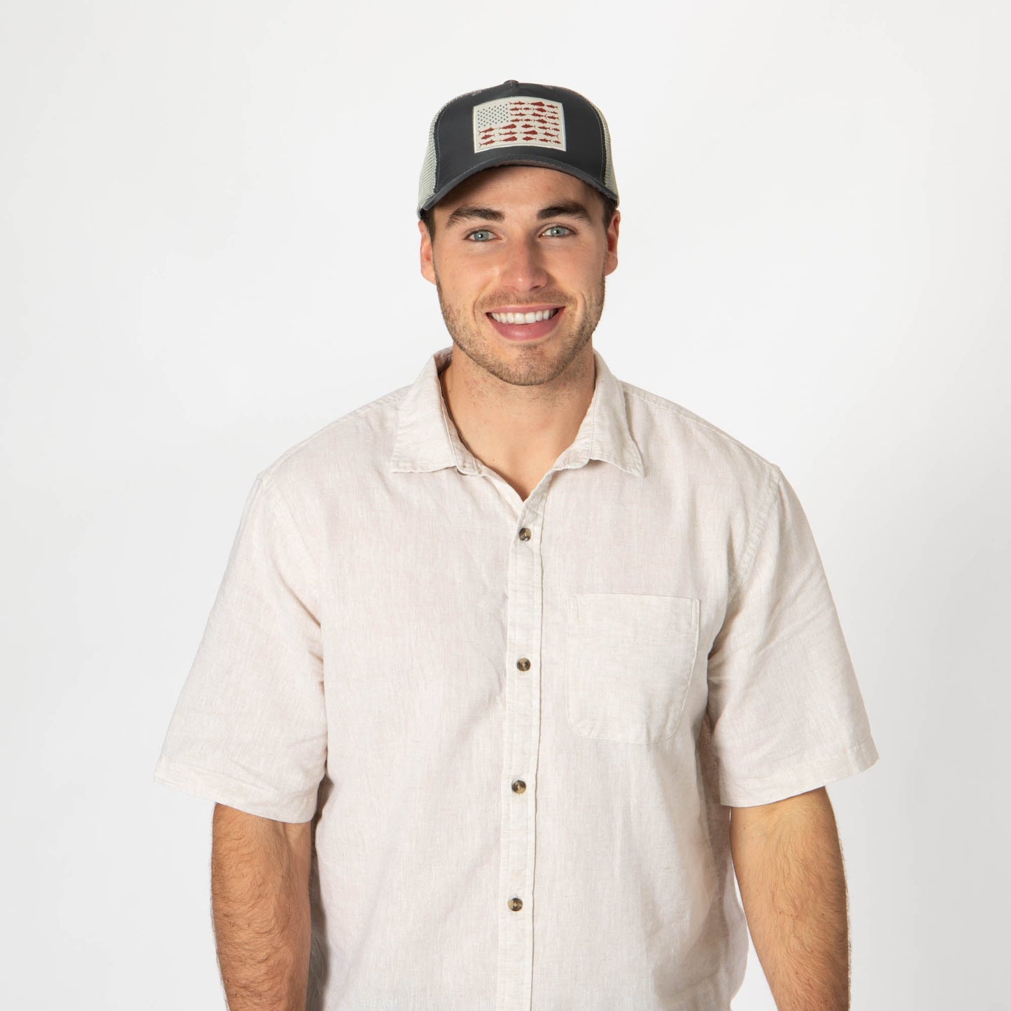 Water Performance - Mens Americana Fishing Trucker Hat