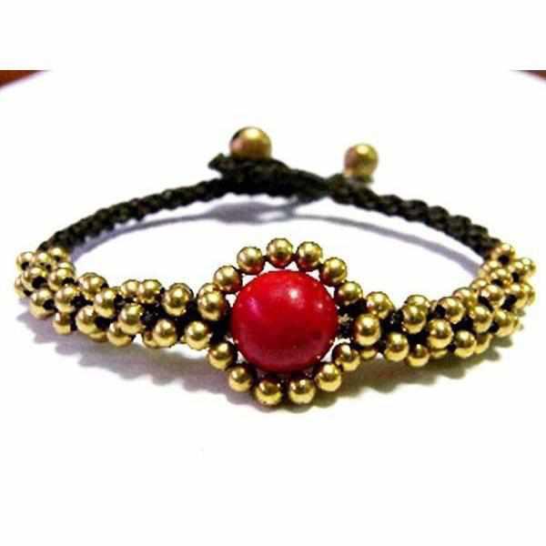 Ojo Brass Adjustable Bracelet - Thailand