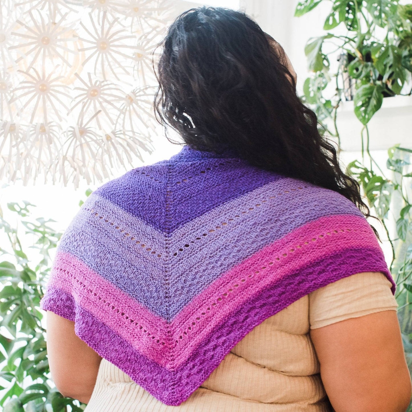 Ombre Stitch Sampler Shawl Pattern