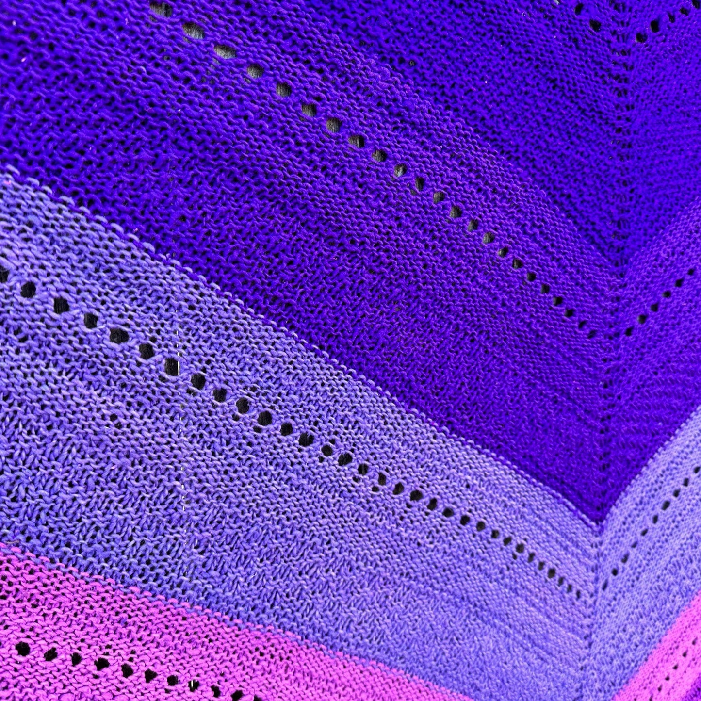 Ombre Stitch Sampler Shawl Pattern