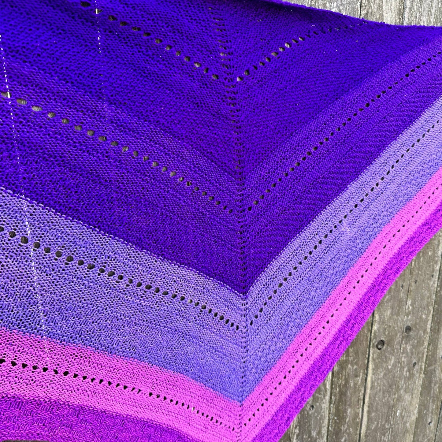 Ombre Stitch Sampler Shawl Pattern