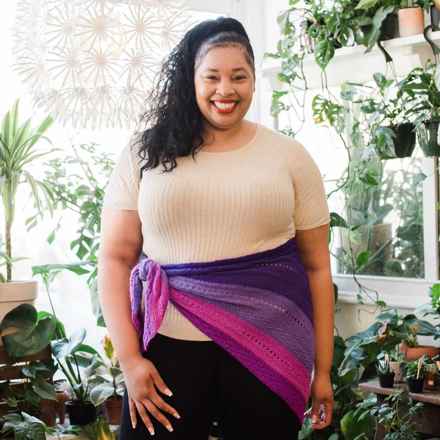 Ombre Stitch Sampler Shawl Pattern