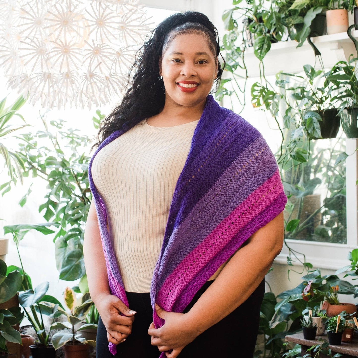 Ombre Stitch Sampler Shawl Pattern
