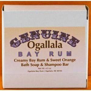 Ogallala Bay Rum & Sweet Orange Creamy Soap & Shampoo Bar 4.5 Oz