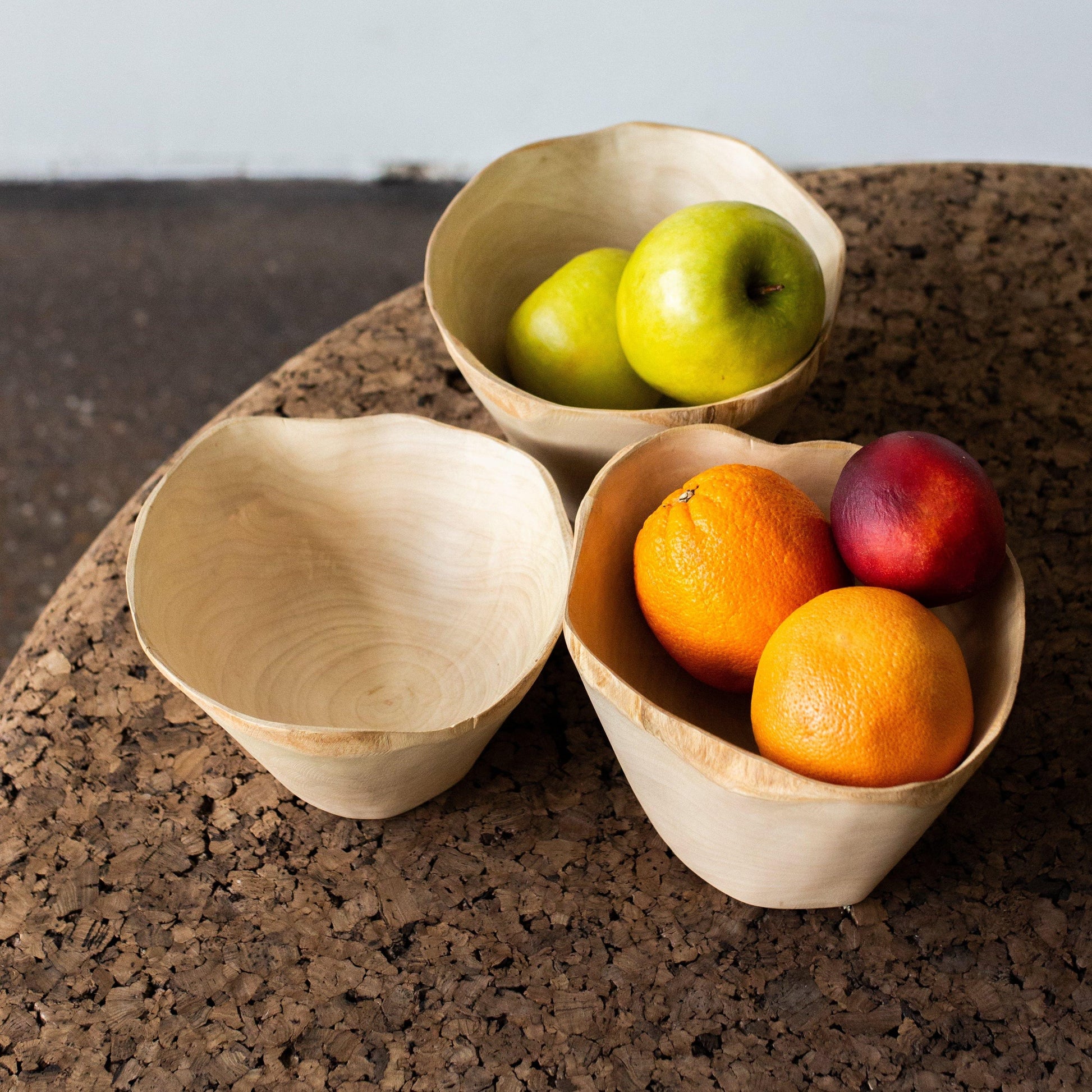 Jacaranda Hand-carved Wood Trinket Bowl - Osadia Concept Store