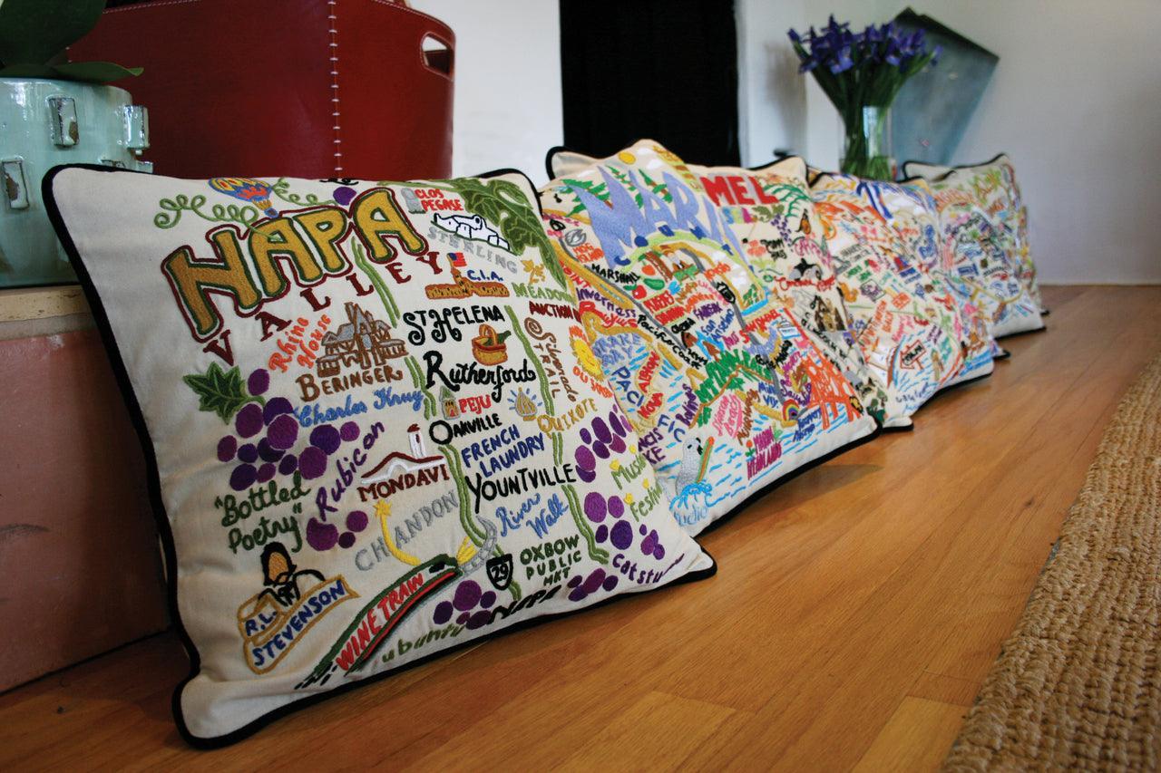 Ottawa Hand-Embroidered Pillow