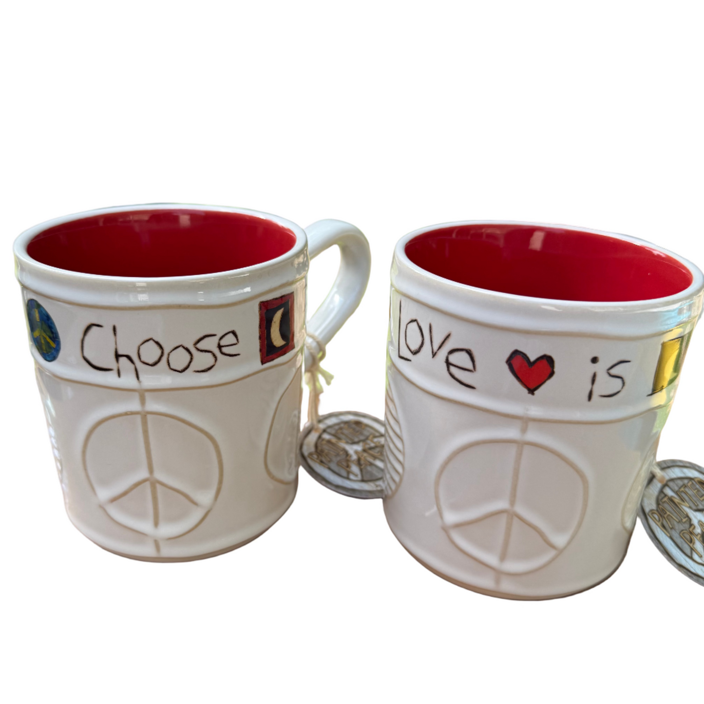 SET OF 2 Great Mugs from Painted Peace