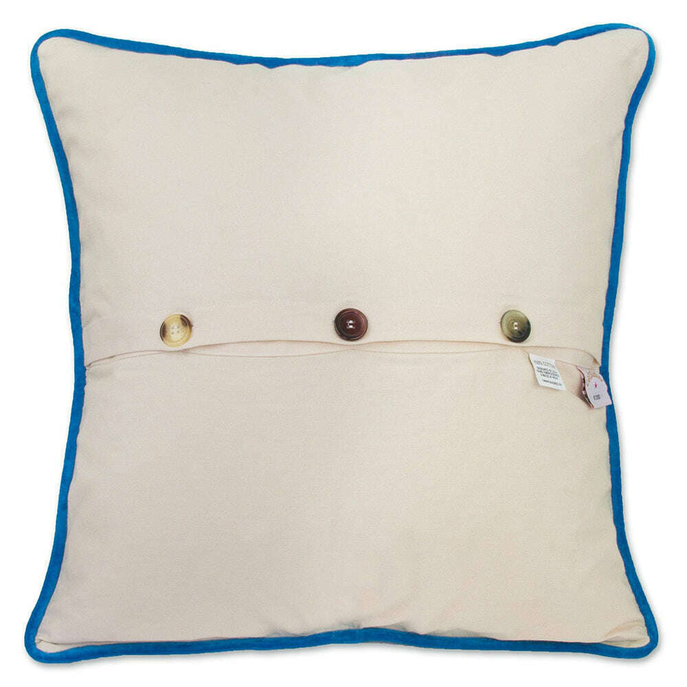 Palm Beach Hand-Embroidered Pillow