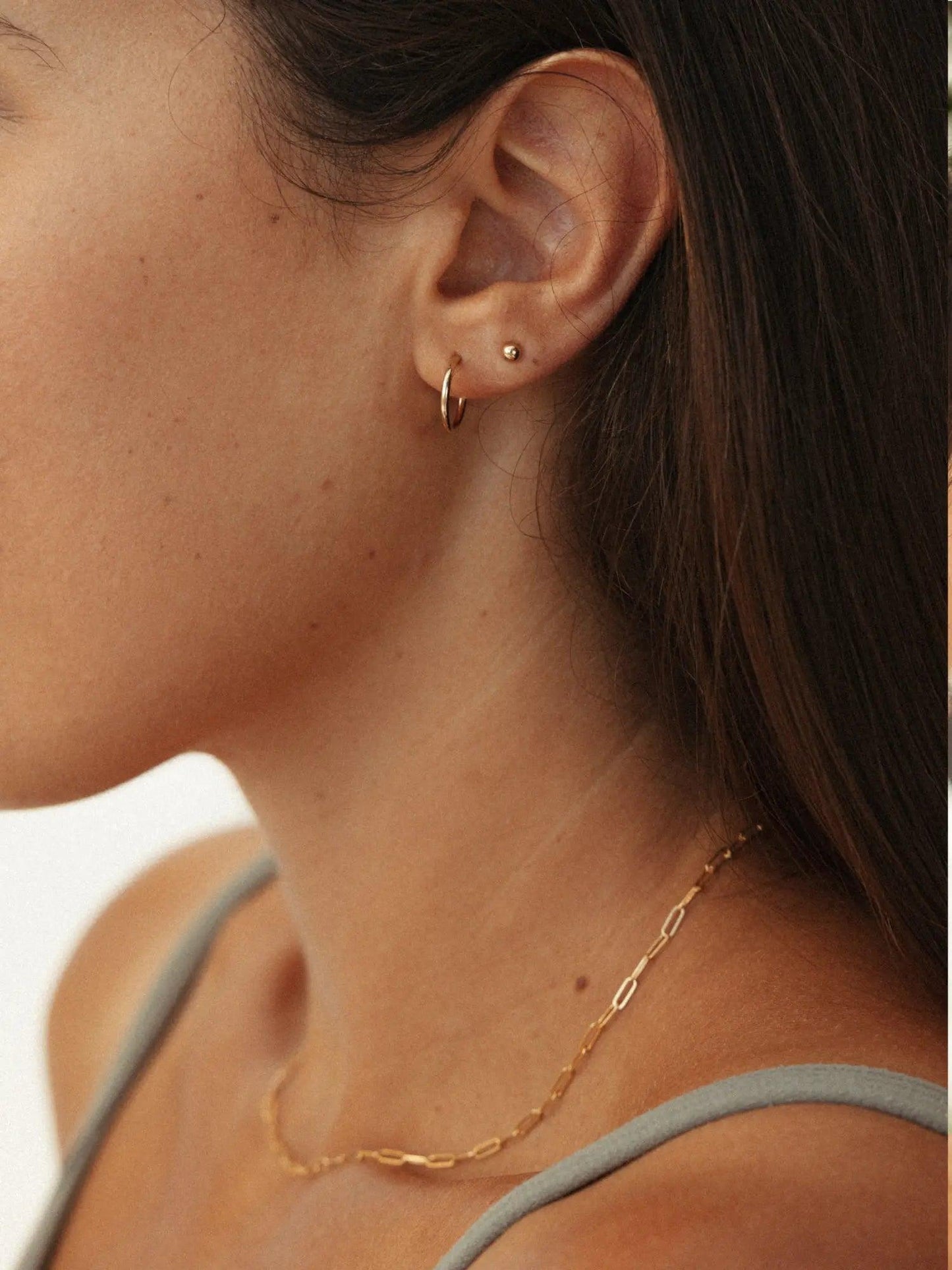 Eternal Gold Huggie Hoop Earrings