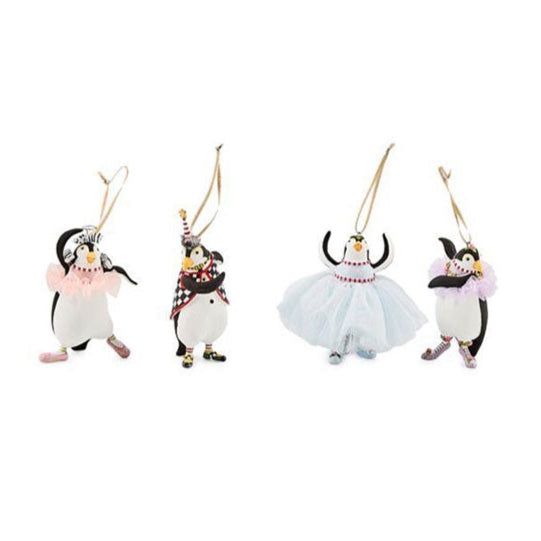 Patience Brewster Penguins En Pointe Mini Ornaments, Set of 4 *NEW & RETIRED!!