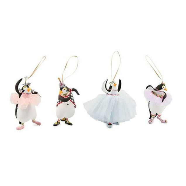 Patience Brewster Penguins En Pointe Ornaments, Set of 4 *NEW & RETIRED!!
