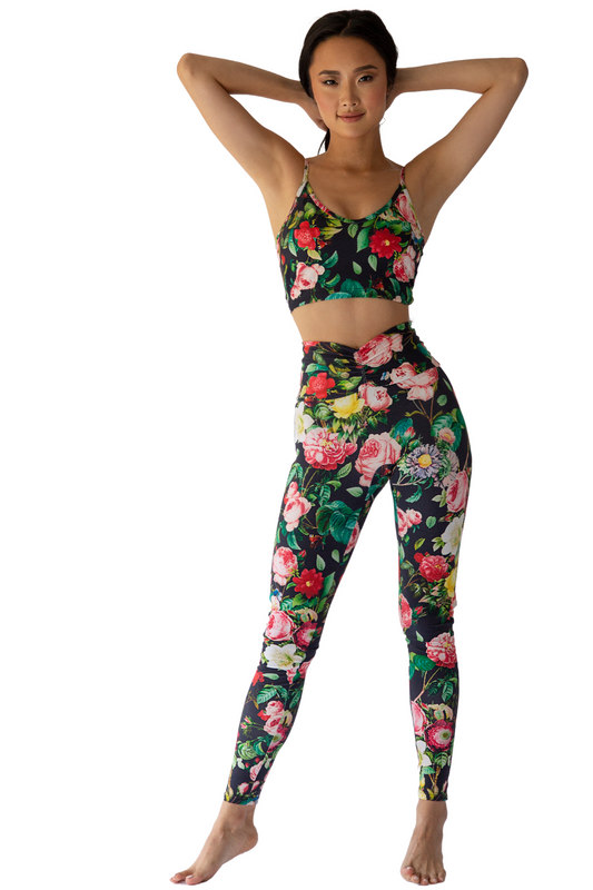 KELLY FLORAL Activewear Scrunch Leggings