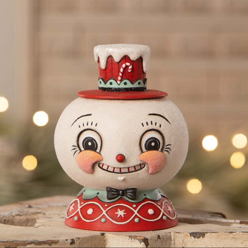 Peppermint Snow Beau Container by Johanna Parker for Bethany Lowe