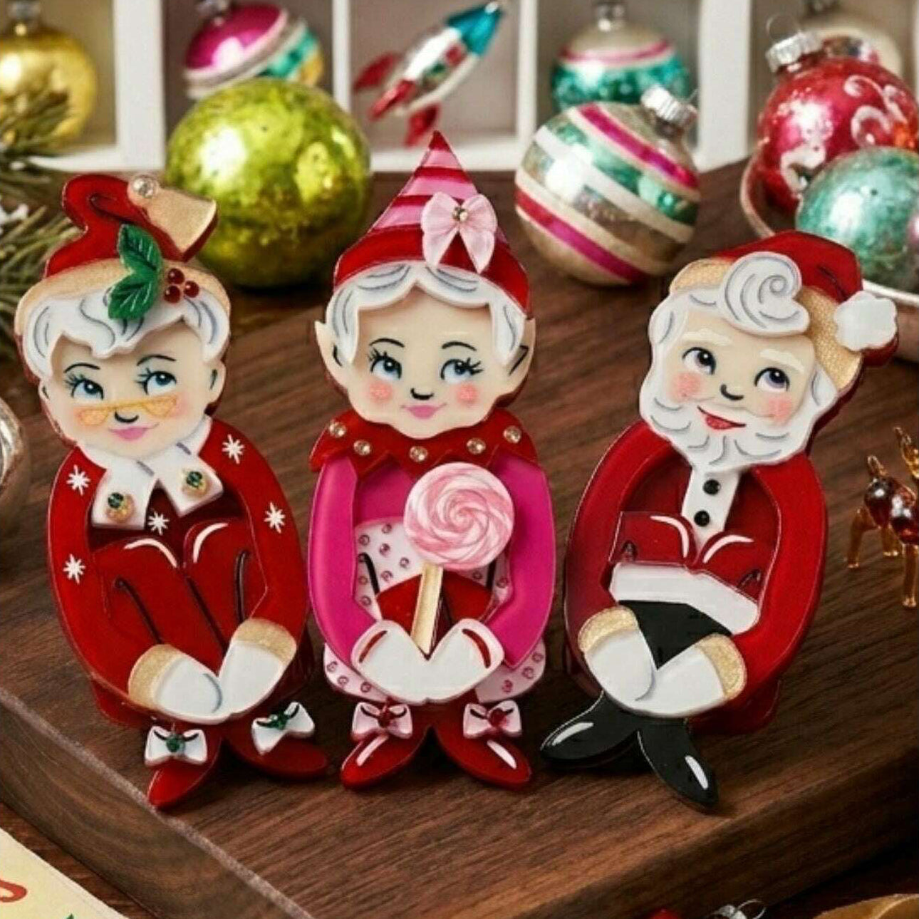 Mr. Kitschmas KneeHugger Brooch by 50's Vintage Dame x Lipstick & Chrome