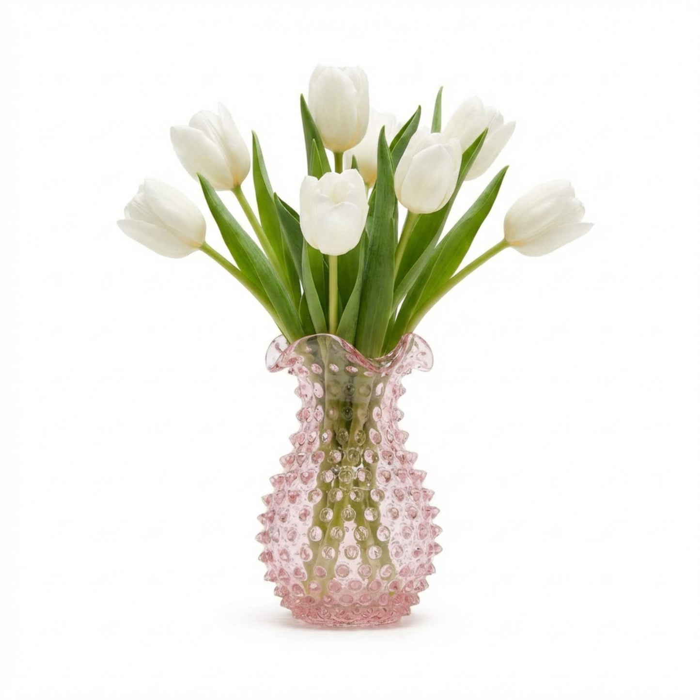 Hobnail Vase - Petal - Petal Pink