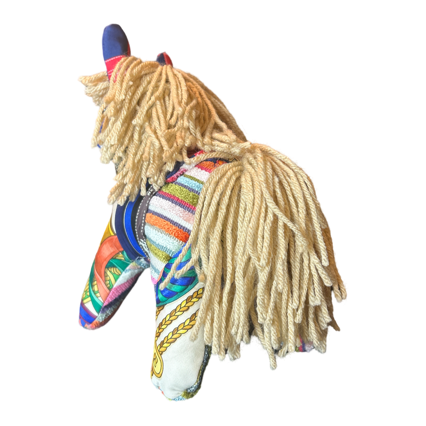 Vintage Silk Scarf Patchwork Pony