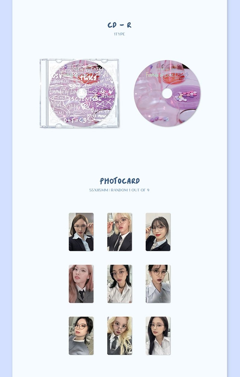 Twice 3rd Album - Formula Of Love (Result File Ver.)