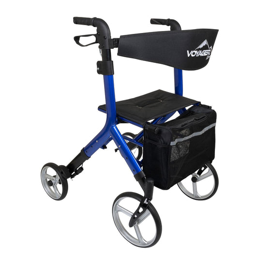 Euro-Style Rollator Walker, Cobalt Blue