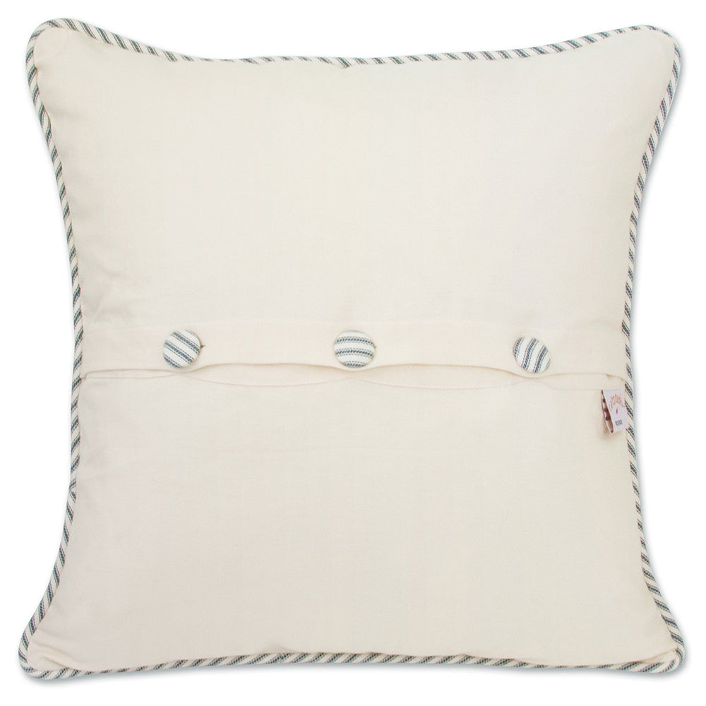 Provincetown Hand-Embroidered Pillow
