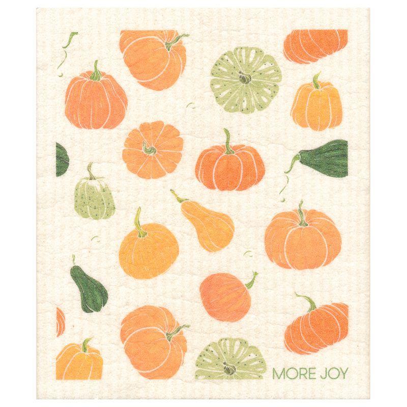 Pumpkins & Gourds Swedish Dishcloth | Orange & Green - Osadia Concept Store