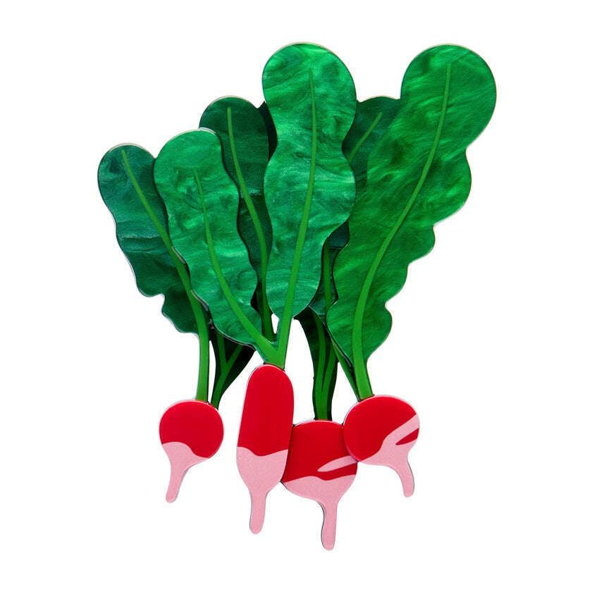 Radish Remedy Brooch by Erstwilder