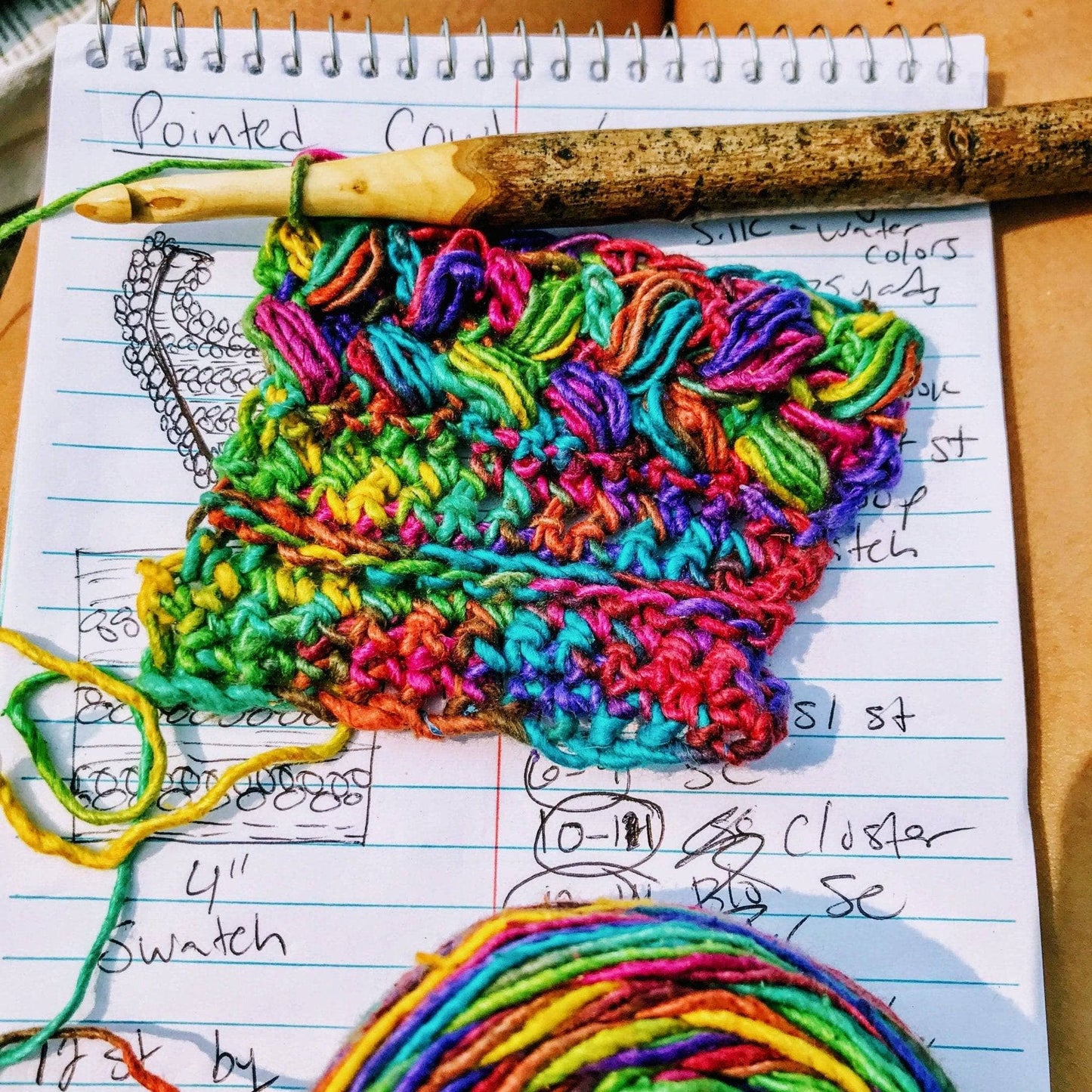 Rainbow Meadows Cowl Crochet Kit